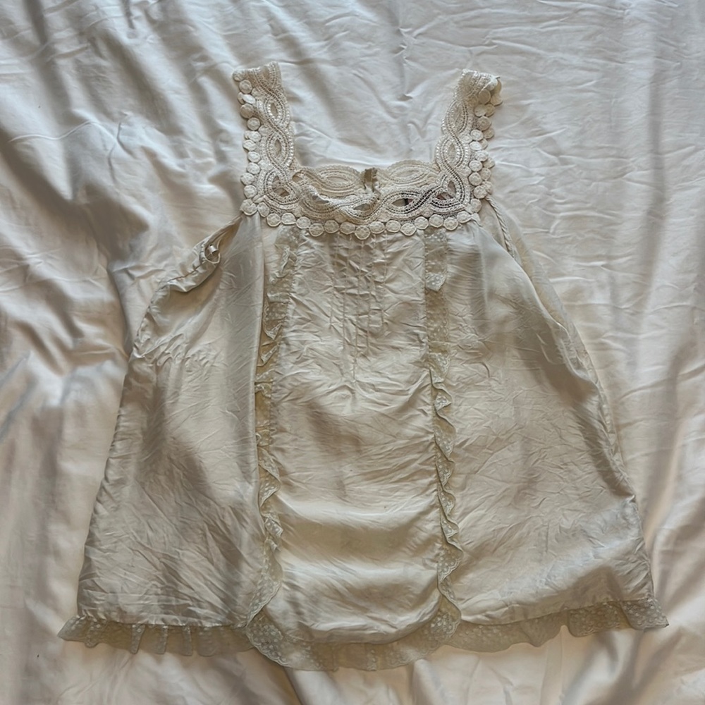 Silk cream blouse